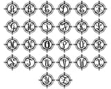 Compass Letter Monogram