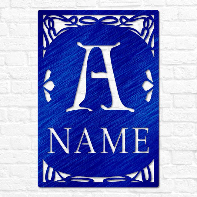 Art Nouveau Letter Name Sign