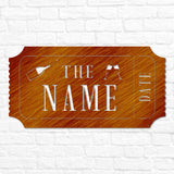 Ticket Stub Monogram