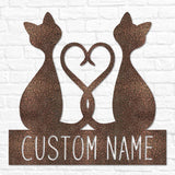 Two Cat Heart Monogram