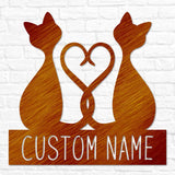 Two Cat Heart Monogram