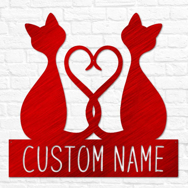 Two Cat Heart Monogram