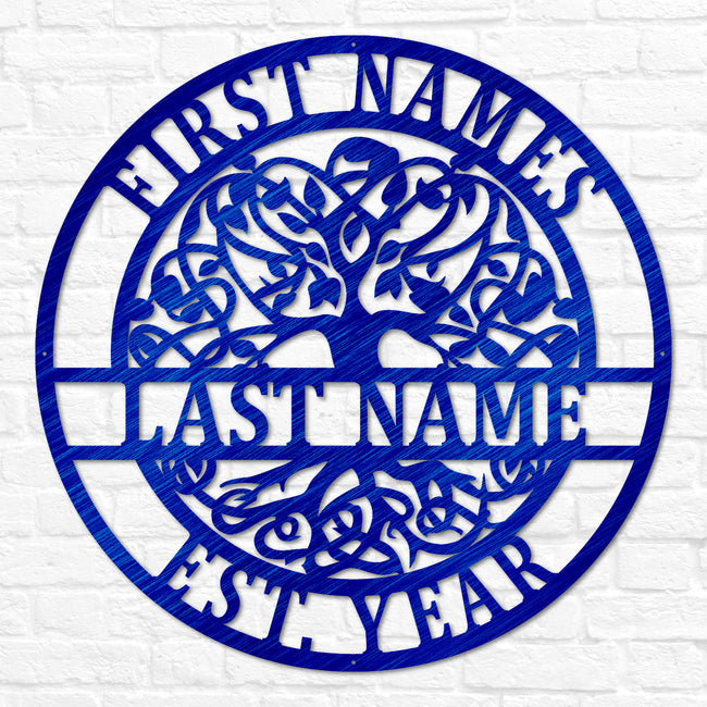 Circle Tree of Life Monogram