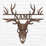 Deer Skull Antler Monogram