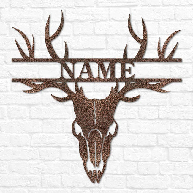Deer Skull Antler Monogram