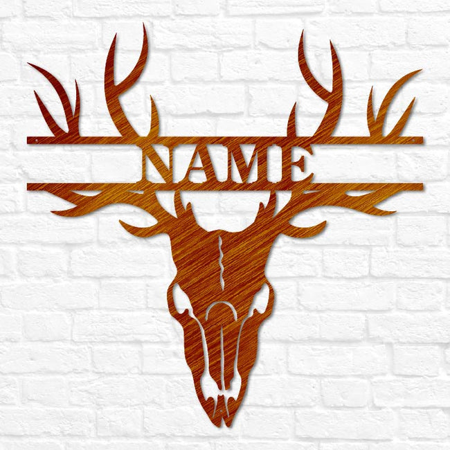Deer Skull Antler Monogram