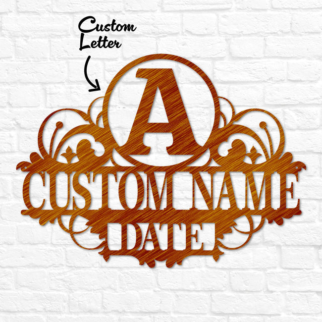 Family Name Letter Ornament