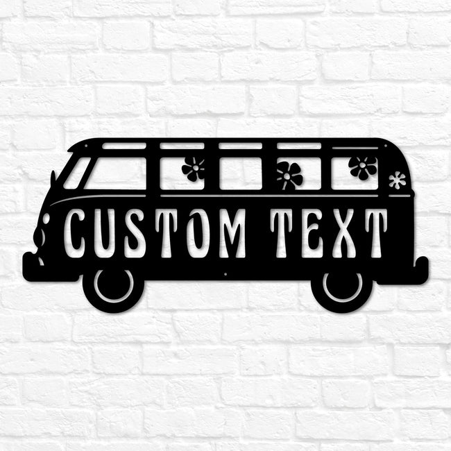 Hippie Van Name Sign