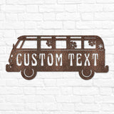 Hippie Van Name Sign