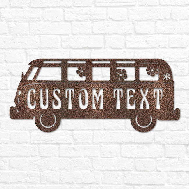 Hippie Van Name Sign