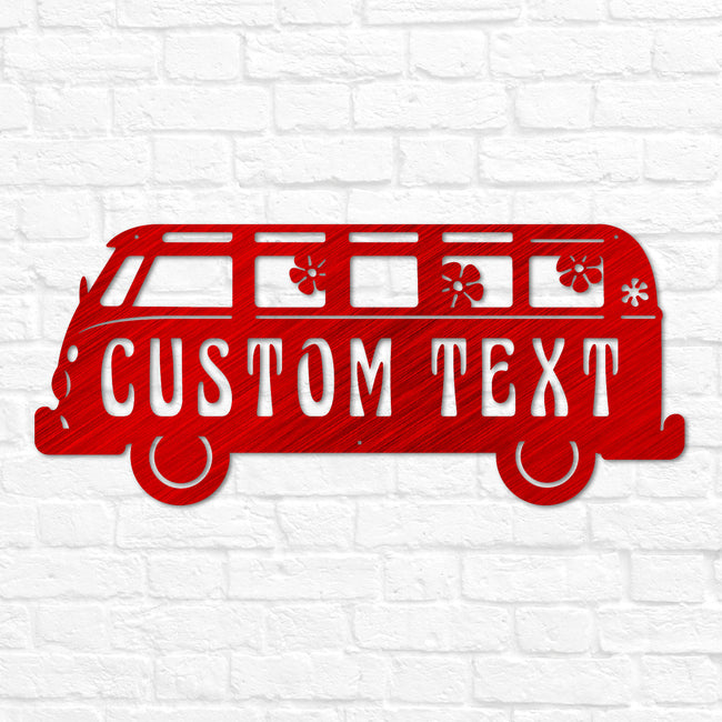 Hippie Van Name Sign