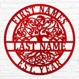 Circle Tree of Life Monogram