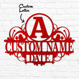 Family Name Letter Ornament