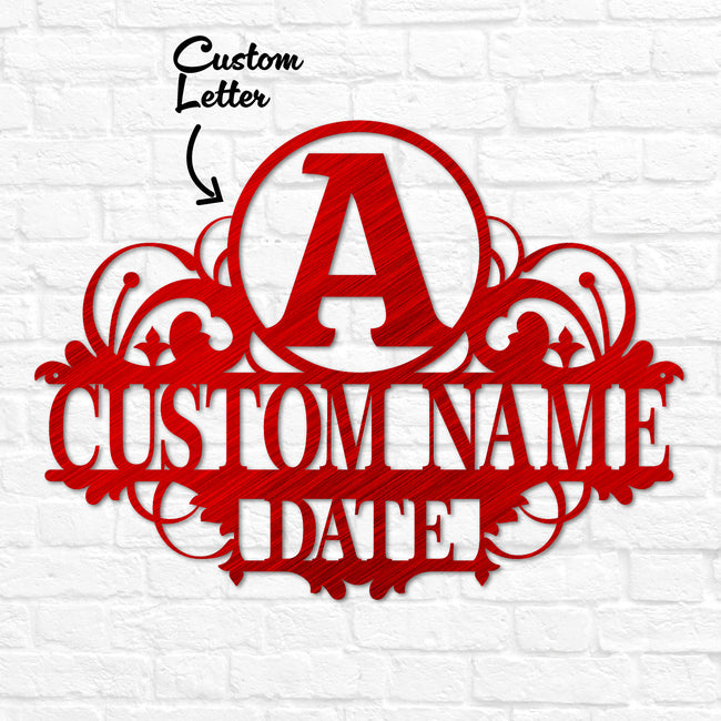 Family Name Letter Ornament