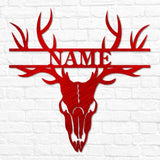 Deer Skull Antler Monogram