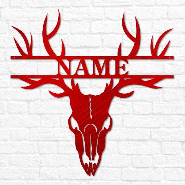 Deer Skull Antler Monogram