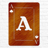 Playing Card Letter Monogram