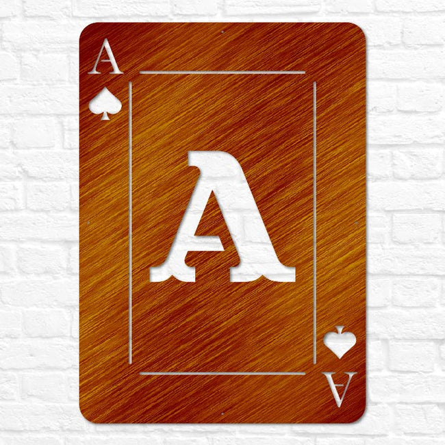 Playing Card Letter Monogram