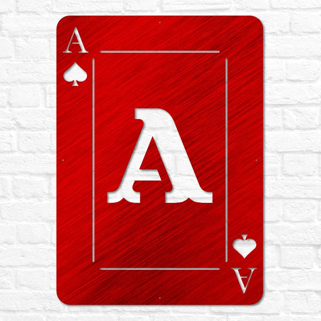 Playing Card Letter Monogram