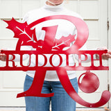 Christmas Split Letter Monogram