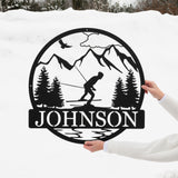 Downhill Skiing Outdoor Monogram