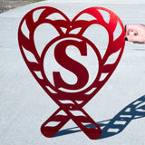 Candy Cane Letter Monogram