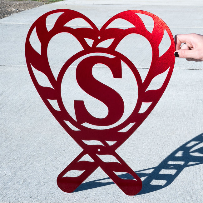 Candy Cane Letter Monogram