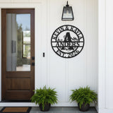 Double Circle Split Letter Swirly Monogram