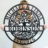 Circle Tree of Life Monogram