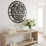 Circle Tree of Life Monogram