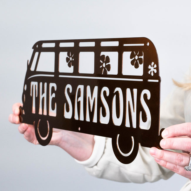 Hippie Van Name Sign