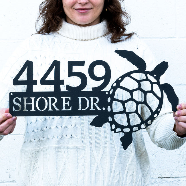 Coastal Address Sign