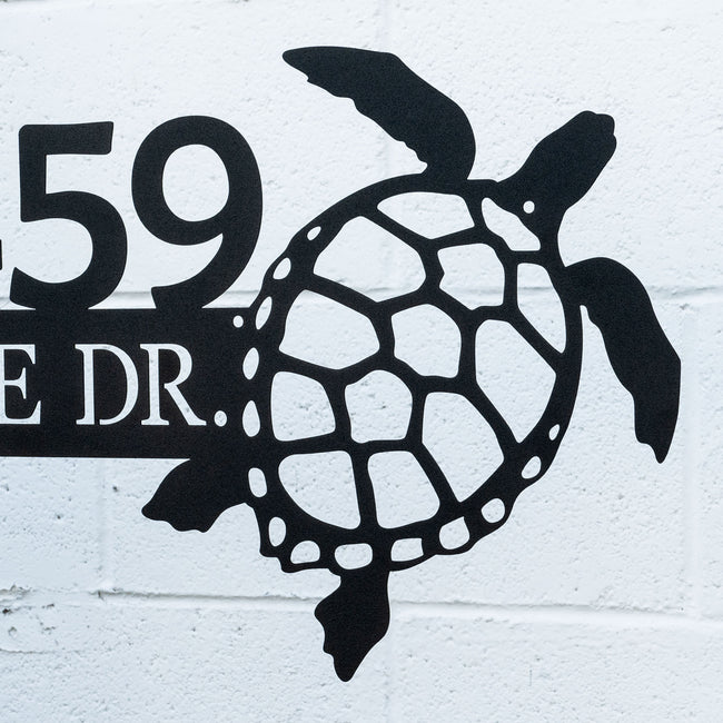 Coastal Address Sign