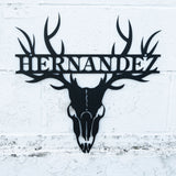 Deer Skull Antler Monogram