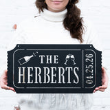 Ticket Stub Monogram