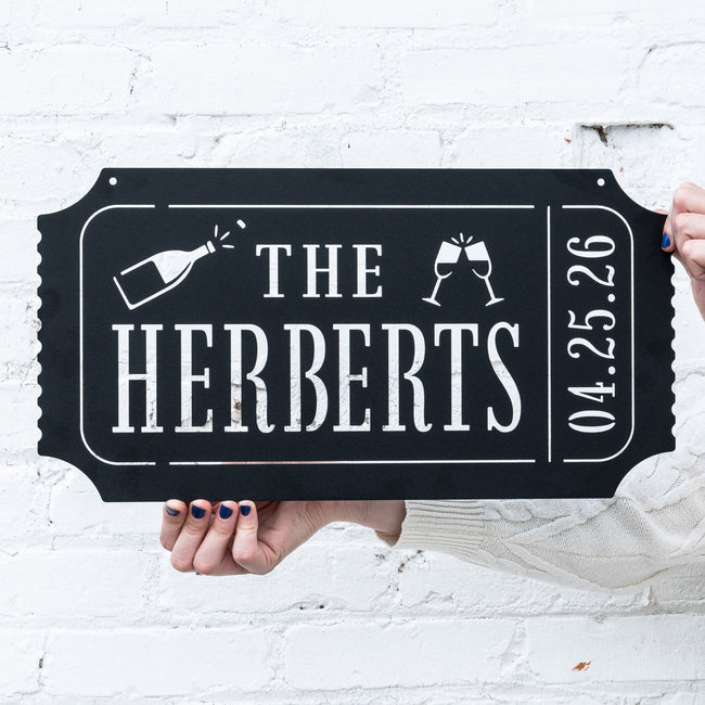 Ticket Stub Monogram