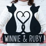 Two Cat Heart Monogram