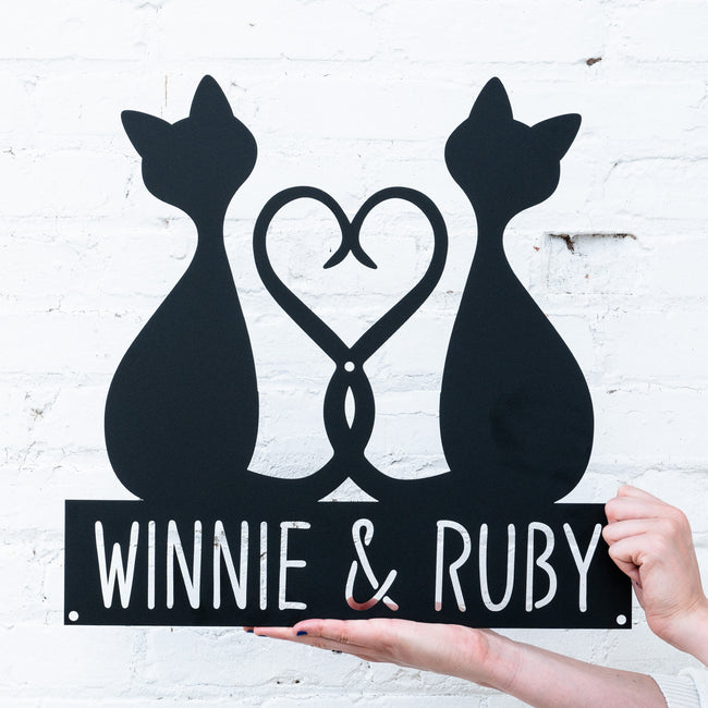 Two Cat Heart Monogram