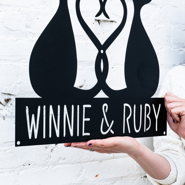 Two Cat Heart Monogram