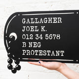 Military Dog Tag Monogram