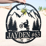 Dirt Bike Outdoor Monogram