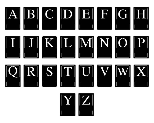 Established Letter Plaque