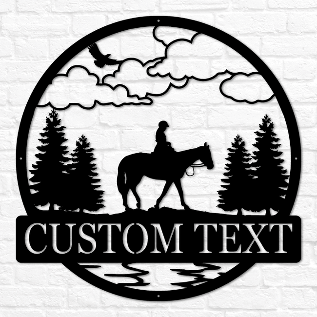 Horse Equestrian Outdoor Monogram