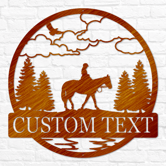 Horse Equestrian Outdoor Monogram