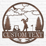 Golfer Outdoor Monogram