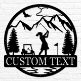 Golfer Outdoor Monogram