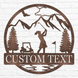 Golfer Outdoor Monogram