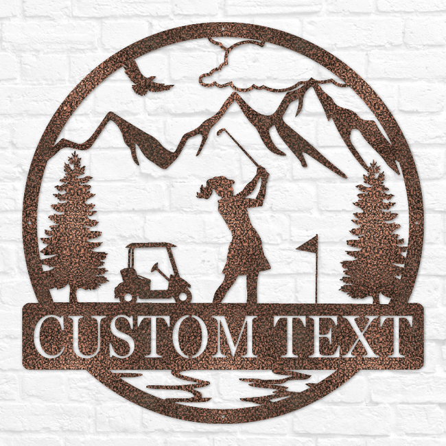 Golfer Outdoor Monogram