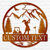 Golfer Outdoor Monogram