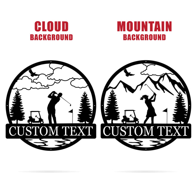 Golfer Outdoor Monogram